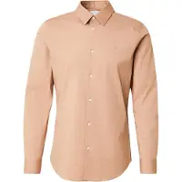 Calvin Klein Camisa De Manga Comprida Solid Stretch Slim Fit