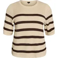 Zizzi Pullover 'MELSA' bege / preto