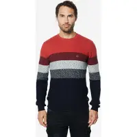 KOROSHI Pullover marinho / cinzento / lagosta / mosqueado preto