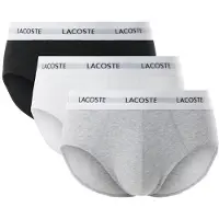 Lacoste Slips 8h5702-00 3 Unidades