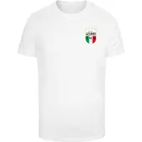 Mister tee Camisa 'Azurro Italia' ouro / verde relva / vermelho fogo / branco