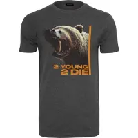 Mister tee Camisa '2 Young 2 Die' castanho / antracite / laranja / branco