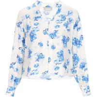 Usha Blusa azul / azul claro / azul escuro / branco natural