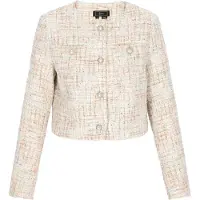 Faina Blazer azul claro / castanho / branco