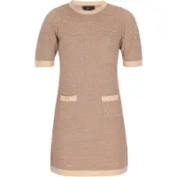 Faina Vestido bege / bege escuro