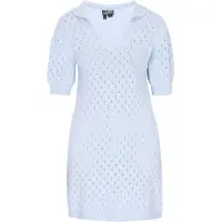 Dreimaster Vestido de malha azul claro