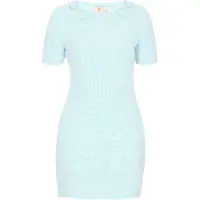 IZIA Vestido de malha azul claro