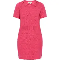 IZIA Vestido de malha rosa