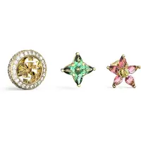 GUESS Charming Secret Garden Orecchino Set (3 Orecchini) JUBE06038JWYGMCT/U