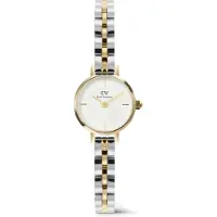 Daniel Wellington Petite Mini 19 Arch 3-Link White Two Tone G S DW00100923