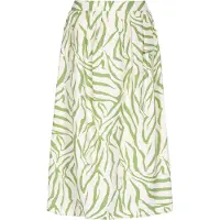 Usha Saia 'Festival' verde claro / offwhite