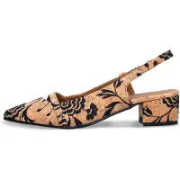 Nae Vegan Shoes Sapatos abertos atrás 'Zurie' castanho / preto