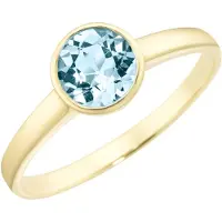 Luigi Merano Anel azul céu / ouro