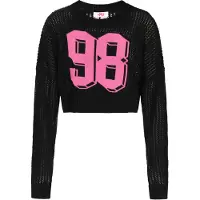 Mymo Pullover rosa claro / preto