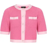 Faina Casaco de malha rosa / cor-de-rosa
