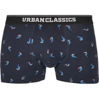 Urban Classics Boxers azul noturno / azul céu / vermelho-alaranjado / mosqueado preto