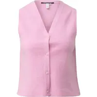 QS Colete de malha rosa