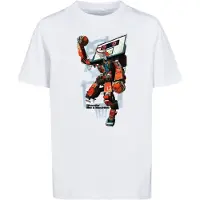 Mister tee Camisola 'Ballin Robot' jade / laranja escuro / preto / branco