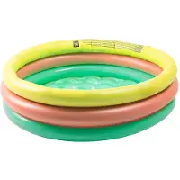 Eurekakids Piscina Insuflável Para Crianças Com 3 Anéis-olá Verão