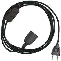 Creative Cables Suporte De Lâmpada Snakebis E14 Com Fio 1.8 M