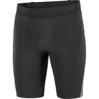 Salomon - Vestuário trail corrida - Sense Stow Short Tights 9" M Deep Black para Homem - Tamanho M - Preto