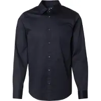 Armani Exchange para homem. XM000339AF10192UB101 Camisa de cetim azul-marinho (M), Casual, Algodão