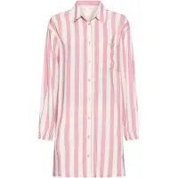 s.Oliver Camisola de pijama cor-de-rosa / branco