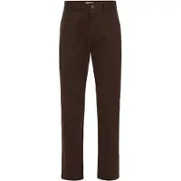 We fashion Calças chino castanho escuro