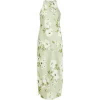 Vila Vestido Midi Sem Mangas Ravena