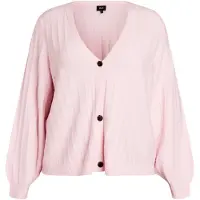 Zizzi Casaco de malha 'Cavista' cor-de-rosa