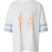 Kamila Šikl Camisa azul claro / laranja / branco