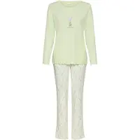 LASCANA Pijama estuque / verde / verde pastel / lavanda