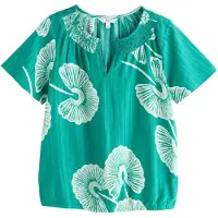 Next Blusa turquesa / menta / branco
