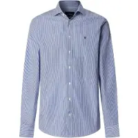 Hackett para homem. HM3010537 Camisa bengala às riscas azul alfaiataria de corte urbano (XL), Casual, Sapatos de Festa, Algodão, Clás