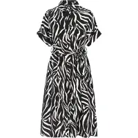 Usha Vestidos camiseiros 'Classic' preto / branco