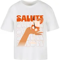 Miss Tee Camiseta De Manga Curta Saluti A Tutti