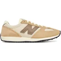 New Balance unisex. U471V1 Sapatilhas de pele 471 bege (38.5), Plano, Camurça, Cordão, Casual