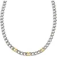Emporio Armani Men's distinctive bicolor Collana EGS3297040