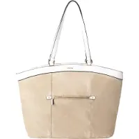 Usha Shopper bege escuro / branco