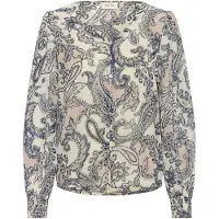 Cream Blusa 'Bea' mistura de cores / branco casca de ovo