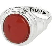 Pilgrim Anel 'Lyndon' vermelho rubi / prata