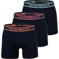 Emporio Armani para homem. EM000261_AF20669 Conjunto de 3 boxers Core Logobanda azul-marinho (L), Homewear, Algodão