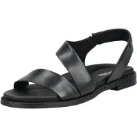 Pikolinos para mulher. W3E-0652 Sandálias de couro Navia preto (36), Plano, 1 a 3cm, Nenhum, Casual