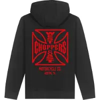 WCC ATX Cross Casaco c/capuz e fecho Preto/Vermelho XL