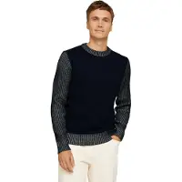 Tom Tailor Pullover azul noturno / branco