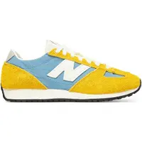 New Balance para mulher. U471V1 Tênis de couro 471 amarelo (39.5), Plano, Camurça, Cordão, Casual, Verde