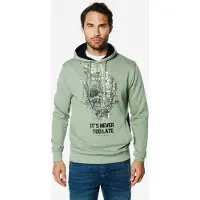 KOROSHI Sweatshirt ecru / cáqui / preto