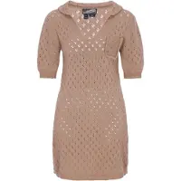 Dreimaster Vestido de malha taupe