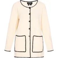 Usha Casaco de malha preto / offwhite