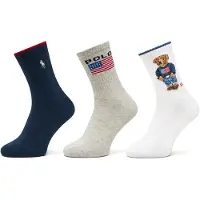 Ralph Lauren Meias navy / cinzento claro / vermelho / branco